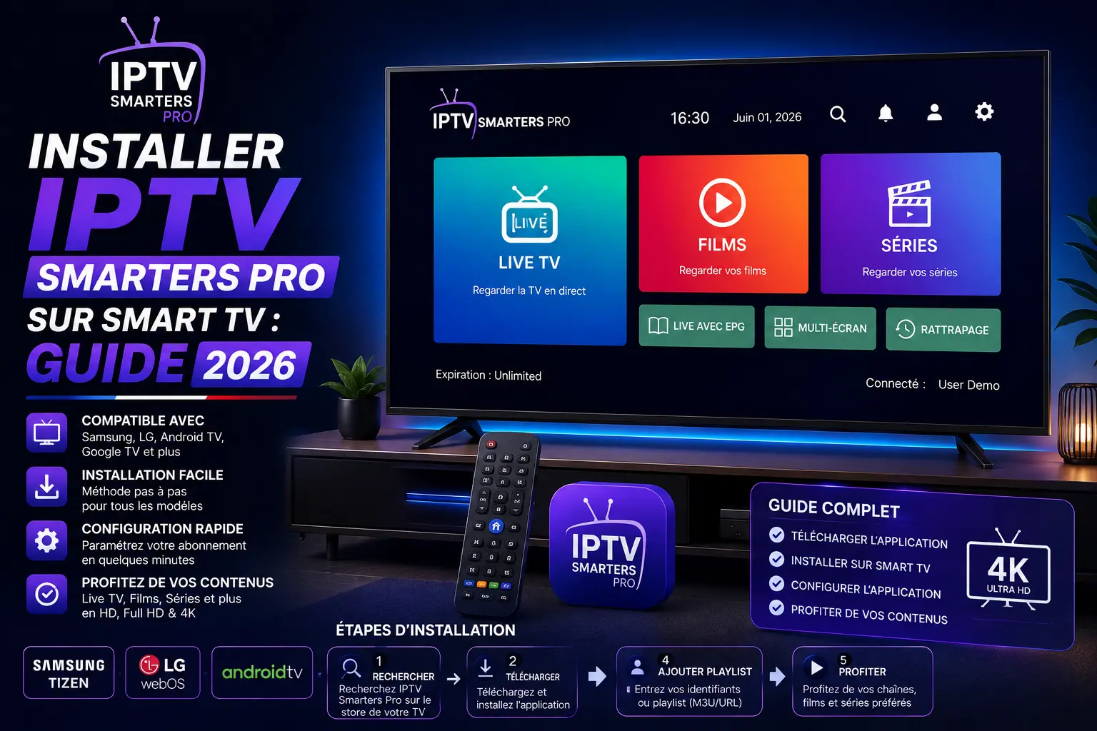 Installer IPTV Smarters Pro sur Smart TV